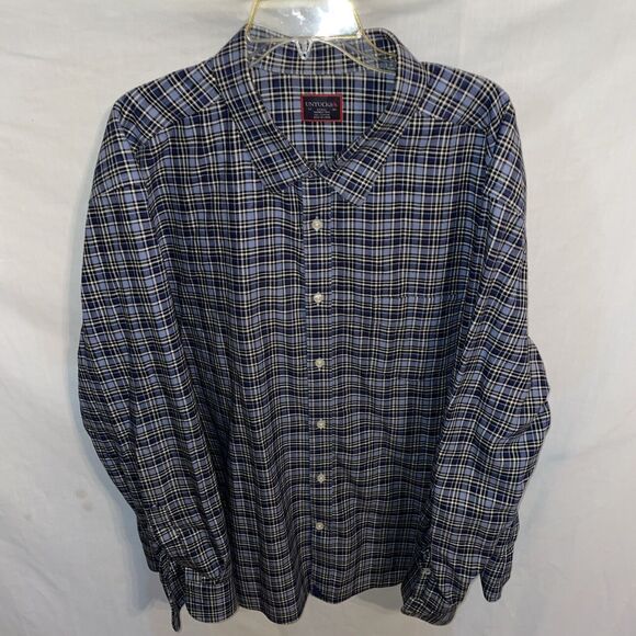 UNTUCKit Other - Untuckit Men’s Dress Shirt Size 3XL Blue Plaid Business Formal City